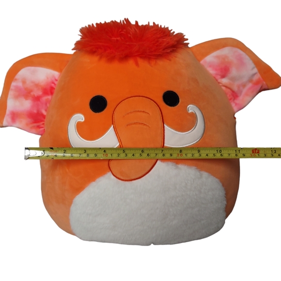 Squishmallows Wilbie Wooly Mammoth Orange Tie Dye Ear Plush - Picture 8 of 14